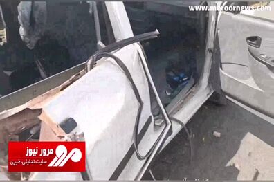 نتیجه فاجعه‌بار تصادف پراید با تویوتا لندکروز سری ۷۰! + فیلم