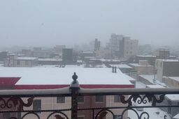 بارش شدید برف در زنجان