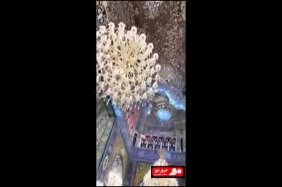 حرم مطهر حضرت زینب لحظاتی پس از وقوع زلزله
