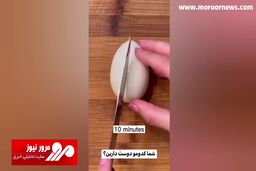 میزان پخت تخم مرغ در زمان‌های مختلف + فیلم