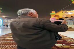 حال خوب زائران در هوای بارانی نجف