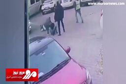 لحظه هولناک زیر گرفتن متصدی پارکینگ در آذربایجان بعد از درگیری لفظی + فیلم
