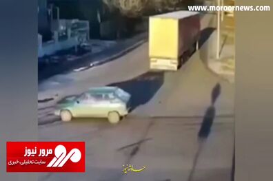 لحظه دلخراش ناپدید شدن یک پیرمرد زیر چرخ‌های تریلی + فیلم