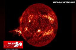 ویدیویی منحصر به فرد از ثبت لحظه انفجار عظیم در خورشید + فیلم