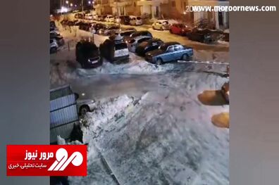 سقوط پهپاد اوکراین بر روی ساختمانی در شهر تولا روسیه + فیلم