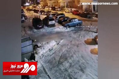 سقوط پهپاد اوکراین بر روی ساختمانی در شهر تولا روسیه + فیلم