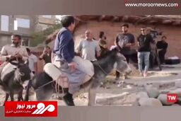 لحظات بامزه‌ از پشت صحنه سریال «نون خ» + فیلم