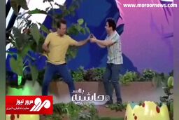 رقص و آواز هندی عمو پورنگ با همراهی حامد آهنگی وسط برنامه! + فیلم
