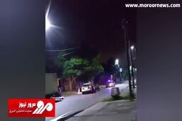 پرش موتور سوار پس از برخورد با ماشین پلیس! + فیلم