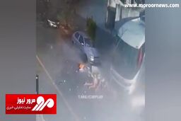 لحظه هولناک له شدن دختر جوان زیر دیوار بعد از تصادف اتوبوس + فیلم