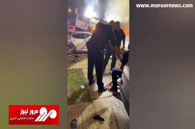 عواقب تصادف رانندگی جنون آمیز در تگزاس + فیلم