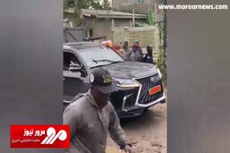 اسکورت عجیب و غریب امباپه در کامرون توسط نفربرهای ارتش + فیلم