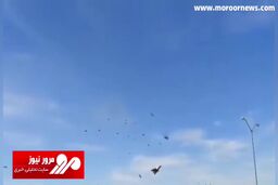 لحظه وحشتناک برخورد دو هواپیما در ارتفاع چند هزار متری در دل آسمان + فیلم
