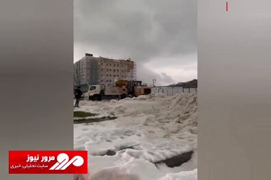 شرایط عجیب آب و هوایی در عربستان سعودی + فیلم