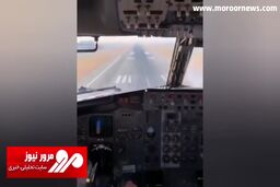 لحظه ترسناک اصابت یک کبوتر به شیشه هواپیما از دید خلبان + فیلم