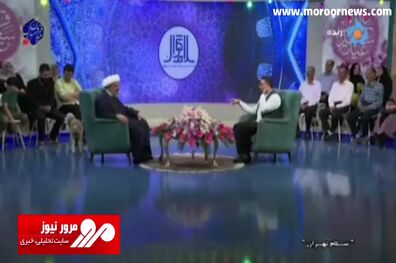 ترسیدن عجیب مجری تلویزیون از یک گوسفند روی آنتن زنده تلویزیون + فیلم