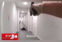 لحظه ترسناک کشتن یک زن چاقوکش توسط پلیس آمریکا + فیلم