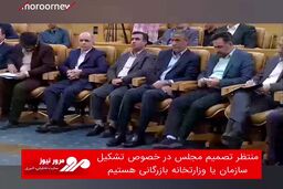 منتظر تصمیم مجلس در خصوص تشکیل سازمان یا وزارتخانه بازرگانی هستیم