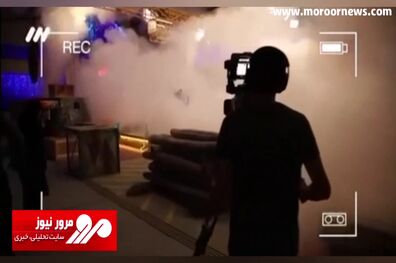 آتش‌سوزی وسط برنامه میدون در صداوسیما + فیلم