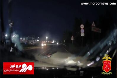 لحظه هولناک سرشاخ شدن یک دوچرخه‌سوار با خودروی سواری در شب + فیلم