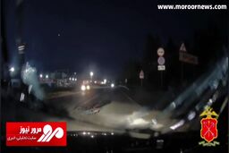 لحظه هولناک سرشاخ شدن یک دوچرخه‌سوار با خودروی سواری در شب + فیلم