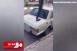 مقایسه جالب مقاومت بدنه پیکان قدیمی با خودروی دنا پلاس صفر کیلومتر! + فیلم