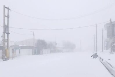 کولاک وحشتناک برف در استان قزوین