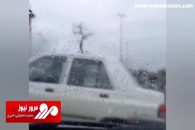 عبور عجیب یک پراید از روی بلوار دور از چشمان پلیس! + فیلم