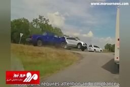 یک لحظه توقف موجب مرگ راننده شد! + فیلم