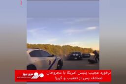 برخورد عجیب پلیس آمریکا با مجروحان تصادف پس از تعقیب و گریز!