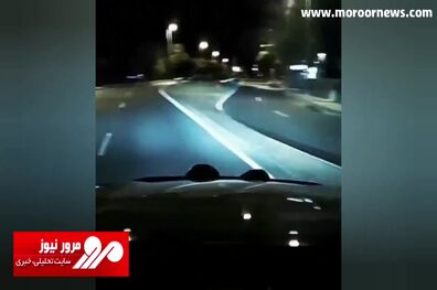 لحظه پریدن یک زن مقابل خودرو برای اخاذی و گرفتن خسارت! + فیلم