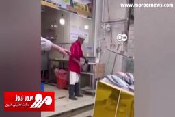 تسلط جالب یک ماهی‌فروش در اهواز به زبان انگلیسی + فیلم