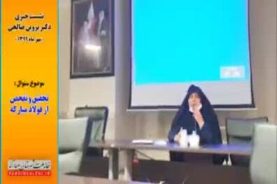 پاسخ پروین صالحی، به پرسشی درخصوص تحقیق و تفحص از مجتمع فولاد مبارکه