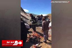 تصادف مینی‌بوس و کامیون در کردستان با ۵ مصدوم و ۵ جان‌باخته + فیلم