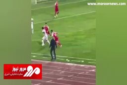 جنب و جوش یحیی گل‌محمدی در کنار زمین! + فیلم