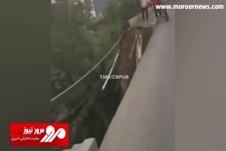 لحظه عجیب فرونشست زمین با ترکیب بدشانسی! + فیلم