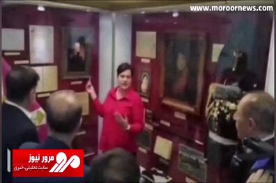 اسکورت پرتعداد و تشریفات جالب استقبال از سردار رادان در مراسم بازدید از موزه گارد روسیه + فیلم