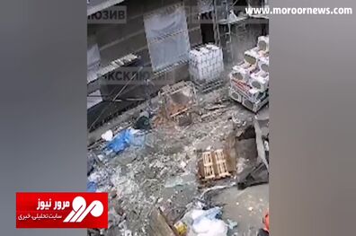 لحظه دلخراش سقوط بالابر ساختمان روی مهندس ناظر! + فیلم