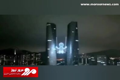 نمایش پهپادها در شنژن چین + فیلم