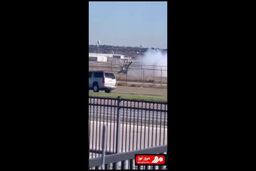 ایجکت لحظه آخری خلبان قبل از سقوط جنگنده
