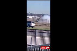 ایجکت لحظه آخری خلبان قبل از سقوط جنگنده
