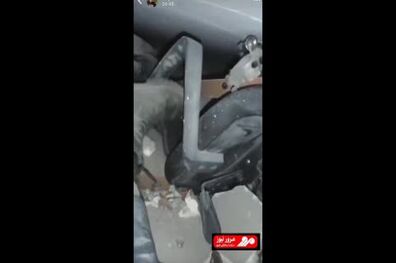 درخواست کمک یک زلزله‌زده از زیر آوار