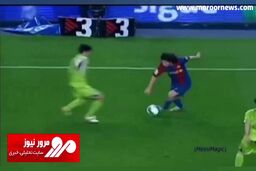 گزارش گل تاریخی لیونل مسی با لباس بارسلونا توسط هوش مصنوعی گزارشگر! + فیلم