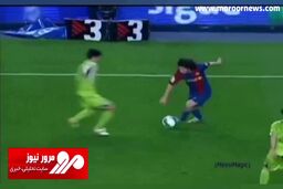 گزارش گل تاریخی لیونل مسی با لباس بارسلونا توسط هوش مصنوعی گزارشگر! + فیلم