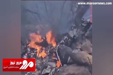 مرگ ۲ خلبان ارتش هند در سقوط هواپیمای ملخی + فیلم