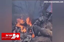 مرگ ۲ خلبان ارتش هند در سقوط هواپیمای ملخی + فیلم