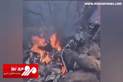 مرگ ۲ خلبان ارتش هند در سقوط هواپیمای ملخی + فیلم