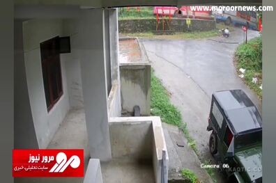 لحظه هولناک شاخ به شاخ شدن عجیب دو اتوبوس با یکدیگر + فیلم
